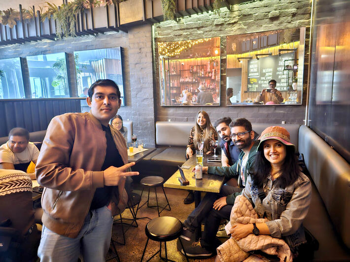 Celebrating group anniversary